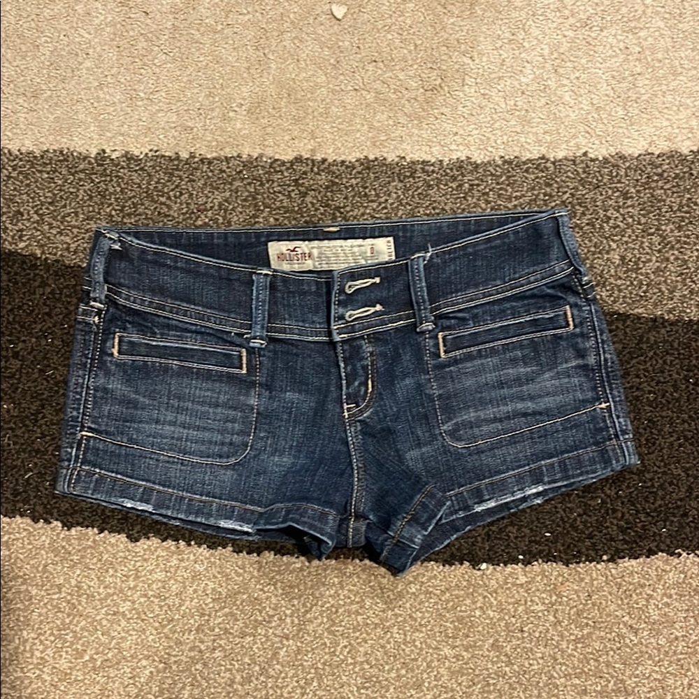 Hollister Dark Blue Denim Shorts